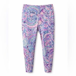 Lilly Pulitzer-women’s high waisted athletic leggings. Happy as a clam, size L